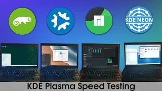 Manjaro vs KDE Neon vs Kubuntu vs OpenSUSE  KDE Plasma Speed Test [upl. by Leopoldeen]