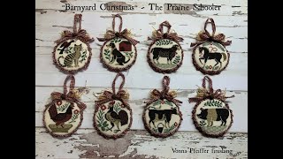 How to finish a ROUND FLAT ORNAMENT  Vonna The Twisted Stitcher [upl. by Deedahs]