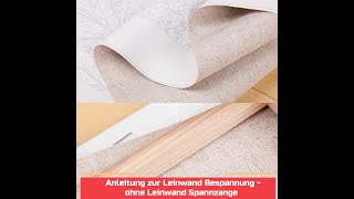 Malen nach Zahlen Leinwand bespannen ohne Spannzange auf Holzkeilrahmen  Tipps und Tricks [upl. by Lalad324]