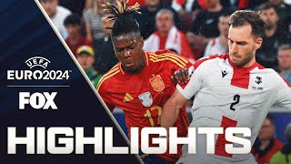 Spain vs Georgia Highlights  UEFA Euro 2024  Round of 16 [upl. by Allicirp720]