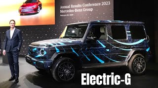 Electric G Class EQG at Mercedes Benz Press Conference [upl. by Diva]