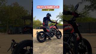 2024 Ducati Scrambler Exhaust Sound  BikeWale shorts [upl. by Aralc]