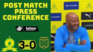 Mamelodi Sundowns 30 Cape Town City  Coach Manqoba Mngqithi’s post match press conference [upl. by Aiket957]