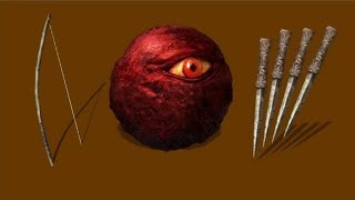 Bow Glitch Red Eye Orb w Throwing Knife [upl. by Varin]