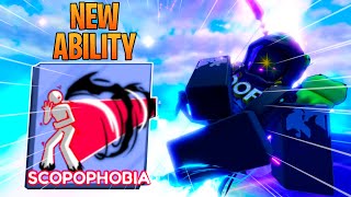 NEW SCOPOPHOBIA ABILITY IS FUN In Roblox Blade Ball [upl. by Winser]