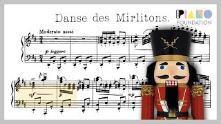 Dance of the Mirlitons Solo Piano Nutcracker Suite Op 71a Tchaikovsky Esipoff [upl. by Othelia]