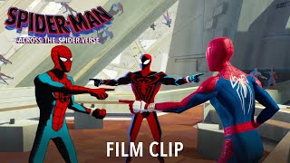 SpiderMan Across the SpiderVerse  Official Clip  quotStop SpiderManquot [upl. by Hathcock147]