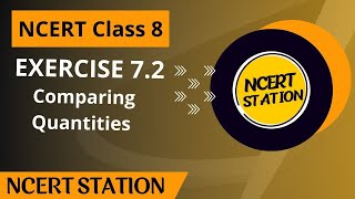 NCERT Class 8 Maths Exercise 72  Comparing Quantities  Class 8 Maths maths class8maths [upl. by Terej]