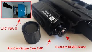 RunCam Scope Cam 2 4K 25mm with RC25G 25mm 140° FOV wide angle [upl. by Geis]