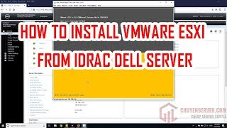 How to install VMware ESXi 6x from iDRAC Virtual Console  Virtual Media DELL SERVER [upl. by Anirres]