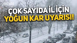 Doğu Bölgelerde Yoğun kar Yağışı Etkili Olması bekleniyor 🌧️⛈️🌨️❄️⚠️ [upl. by Oisacin]