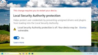 How To Fix Local Security Authority Protection Is Off In Windows 11 Guide [upl. by Trisha]