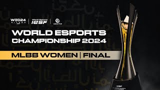 MLBB WOMEN  INDONESIA vs CAMBODIA  Grand Finals  IESF WORLD ESPORTS CHAMPIONSHIP  DAY 4 [upl. by Killian336]