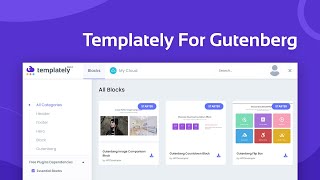 How To Use Templately Ready Block Designs for Gutenberg Block Editor [upl. by Tremaine]