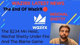 WAZIRX NEWS  END OF WAZIRX🔴 BLAME GAME wrx crypto bitcoinnews bitcoin cryptocurrency wazirx [upl. by Melia]