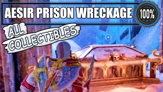 God of War Ragnarok  Aesir Prison Wreckage All Collectible Locations Niflheim  FREE TYR [upl. by Godard]