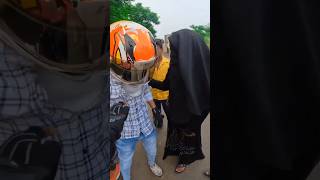 Cute Girls help police 💃 Cpri KTM boy YouTube shorts video bike cute girls police Papa ka pari [upl. by Heeley272]