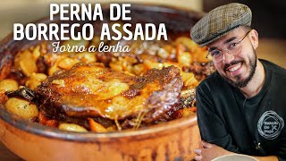 PERNA DE BORREGO ASSADA NO FORNO A LENHA [upl. by Hiltan673]