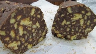 Dolci Ricette Il Salame Di Cioccolato quotLightquot senza burro senza uova senza zuccheri aggiunti [upl. by Suriaj]