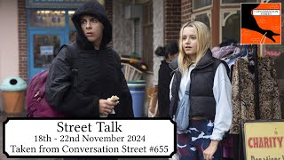 Street Talk Coronation Street 18th  22nd November 2024 [upl. by Aniryt]