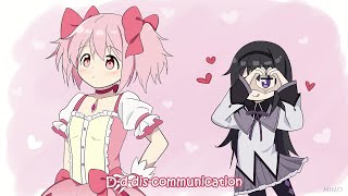 Discommunication Alien  Madoka x Homura 【 Madoka Magica 】 [upl. by Orvie237]