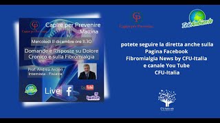 DOMANDE E RISPOSTE SU DOLORE CRONICO E FIBROMIALGIA [upl. by Conley690]