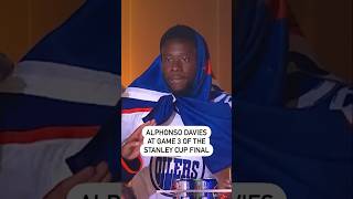 Alphonso Davies At The Stanley Cup Final 👀 [upl. by Roosnam]