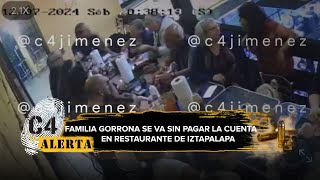 Familia de 20 miembros cena en restaurante de Iztapalapa ¡y se va sin pagar la cuenta [upl. by Yekram]