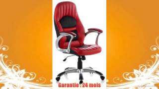 Hjh Office 621300 SiĂ¨ge de BureauFauteuil de Direction Racer 200 Simili Cuir Rouge  Noir [upl. by Imuya463]