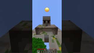 Golem Called a Friend vs Angry Emoji Reaction shorts minecraft meme [upl. by Ahtnicaj990]