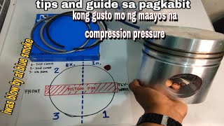 PAANO MAGKABIT NG 3pcs piston ring gap arrangements and piston rings installation overhauling tip [upl. by Annai]