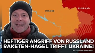 PUTINS KRIEG Heftiger RaketenHagel auf Ukraine Luftalarm Russland feuert auf mehrere Ziele [upl. by Yeclek20]