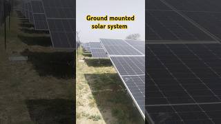 Ground mounted solar system shortsfeed solareducation rooftopsolarpanels [upl. by Niak]