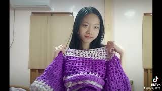 My crop top sweater crochet [upl. by Ellekcir]