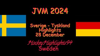 SVERIGE  TYSKLAND  JVM 2024  28 DECEMBER HIGHLIGHTS [upl. by Yursa]