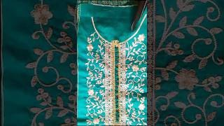 how to make neck design with lace cotton suit stitching design 2024 [upl. by Castra]