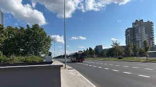 Vilniaus transportas 87 autobusas Ateities g  Molėtų pl  Riešė  Bendorėliai  Šeškinė [upl. by Etem230]