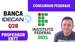 Concurso IFCE 2021 Professor EBTT Física Banca IDECAN Questão 28 [upl. by Atinra]