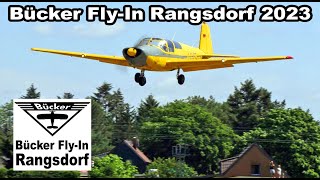 Bücker FlyIn Rangsdorf 2023  Saab 91D Safir  DEHPT [upl. by Milone]