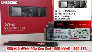 SSD ADATA XPG SX8200 PRO 1TB  SSD M2 NVMe PCIe Gen 3x4  SSD NVME  SSD 1TB [upl. by Nedrud]