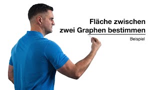 Fläche zwischen 2 Graphen bestimmen  Beispielrechnung  Mathe by Daniel Jung [upl. by Niko]