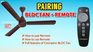 How to Pair BLDC Fan with Remote  Crompton BLDC Fan Remote Pairing  Easy user guide bldcfan fan [upl. by Killy475]