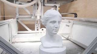 CONER 4 axis CNC router  EPS sculpting [upl. by Lanford]