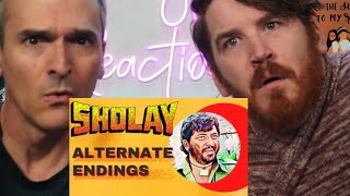 Sholay  Alternate Ending REACTION [upl. by Eilsehc]