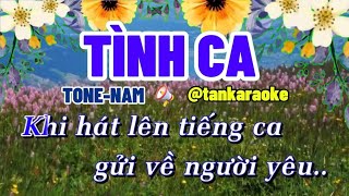 TÌNH CA karaoke Tone Nam tankaraoke [upl. by Marlowe]