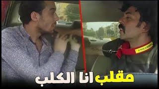 مقلب الكلب السعران  كريزي تاكسي هتموت ضحك 😅😅 [upl. by Greeson250]