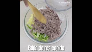 Cómo hacer salpicón de nopales  Receta ligera y fácil  Cocina Vital [upl. by Yesima600]