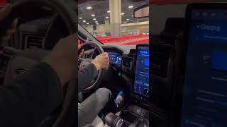 Ford lightning indoor test drive Charlotte Auto Show charlotteautoshow2024 [upl. by Darlene194]