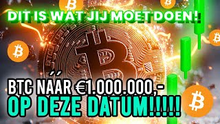 Bitcoin GAAT Zovéél Hoger Tijdgevoelig [upl. by Creight]