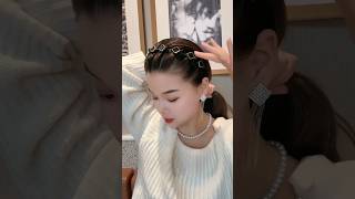 How to apply hairstyle wig in 15mm seconds🥰trendingtrending wig hairstyle new [upl. by Azenav326]